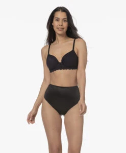 Hanro Moments T-Shirt Bh Met Kant - Zwart -Mode Kleding 00b203ed 9a22 4393 b08a be3c80382c33 334