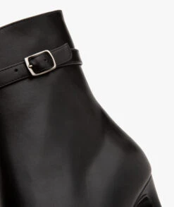 Panara Glad Leren Enkellaarzen - Zwart -Mode Kleding 01202071 f402 4b87 a14c 6db6b443345c 1070