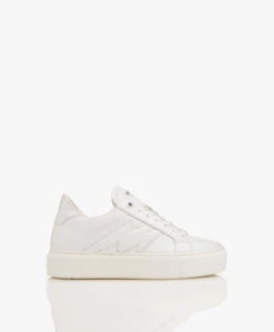 Zadig & Voltaire La Flash Chunky Smooth Kalfsleren Platform Sneakers - Wit
