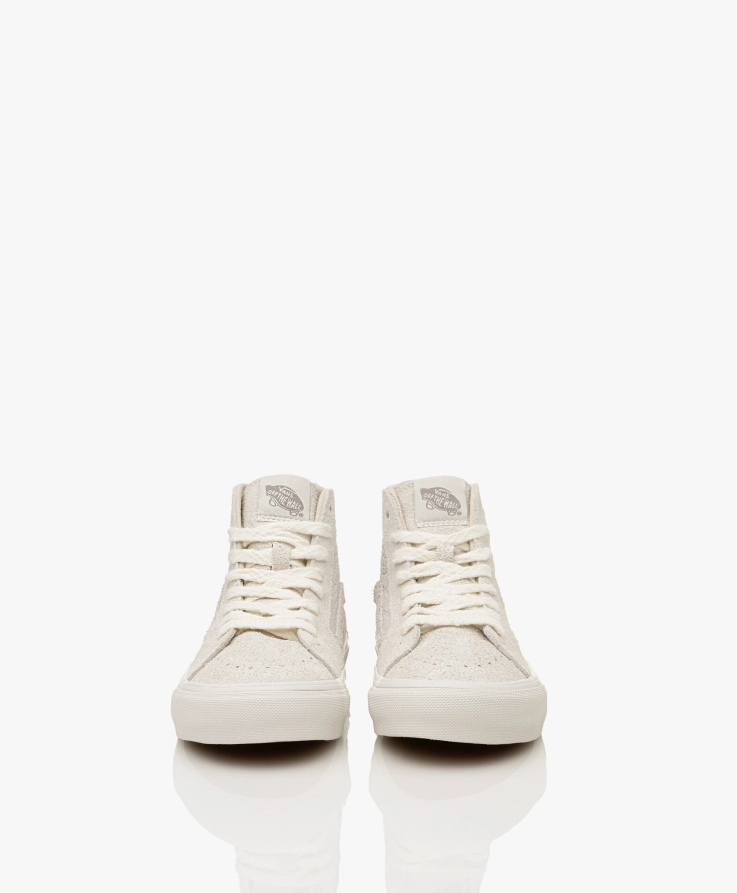 Vans Sk8-Hi High-Top Sneakers - Lichtgrijs/Off-White 4 Vans Sk8-Hi High-Top Sneakers - Lichtgrijs/Off-White - Afbeelding 4