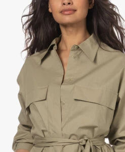 Su Paris Raya Poplin Maxi Blousejurk - Olive -Mode Kleding 037ee82d b61b 45f6 9ce3 d8f6c114c2ea 80