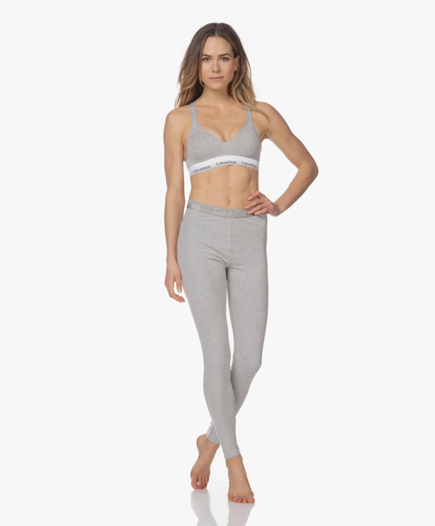 Calvin Klein Modern Cotton Padded Bralette - Grijs Mêlee 10 Calvin Klein Modern Cotton Padded Bralette - Grijs Mêlee - Afbeelding 10
