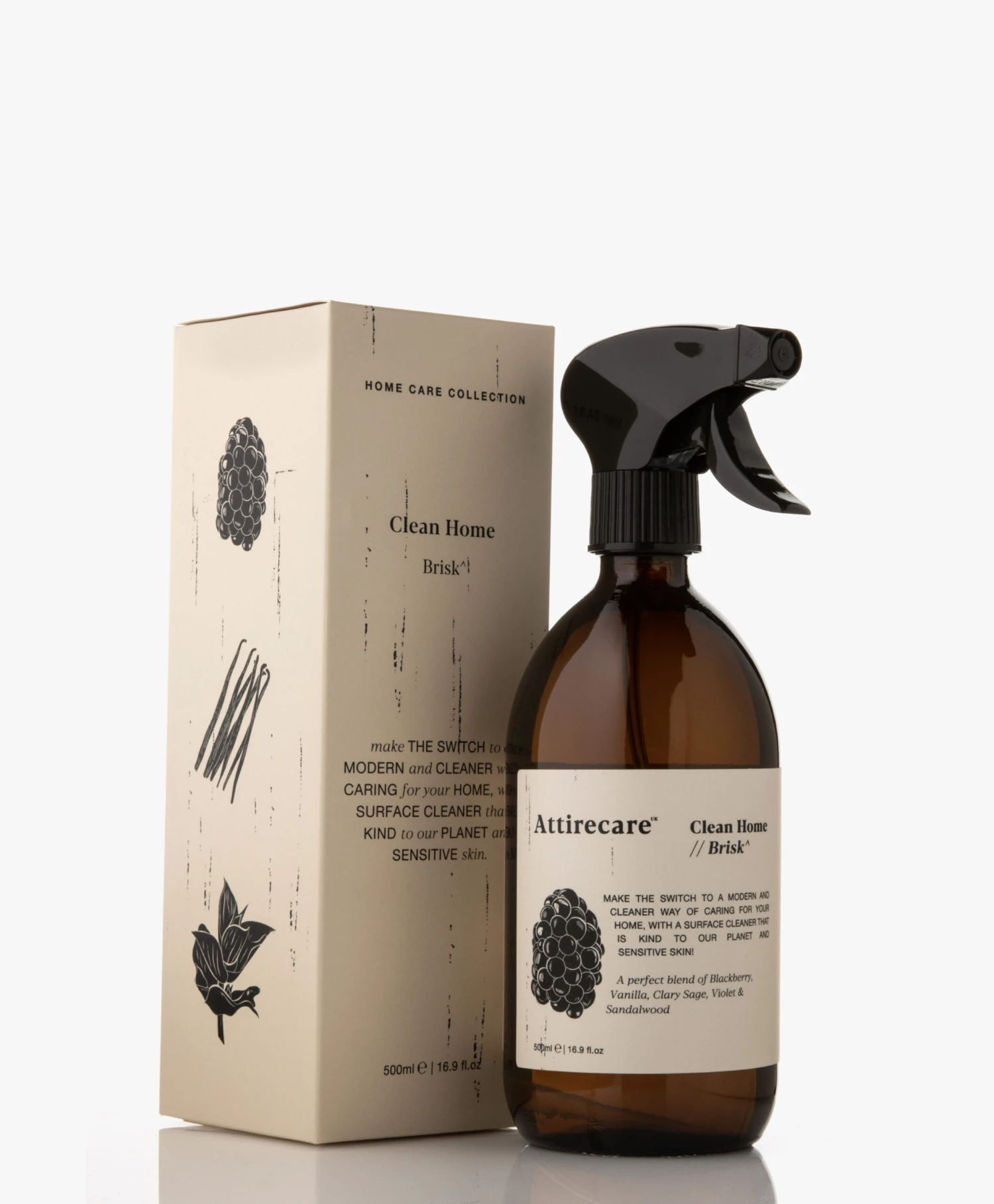 Attirecare 500Ml Clean Home Surface Spray - Brisk 2 Attirecare 500Ml Clean Home Surface Spray - Brisk - Afbeelding 2