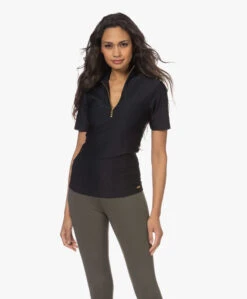 Deblon Sports Rosy Bee T-Shirt Met Rits - Zwart