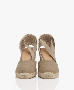 Castañer Carina 10Cm Canvas Sleehak Espadrilles - Tostado -Mode Kleding 0933bcab add2 42bf ae2d 1a54525188ff 09