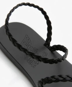 Ancient Greek Sandals Eleftheria Leren Sandalen - Zwart -Mode Kleding 09362c5b 6fad 496f 87c3 e6fc1901543d 274