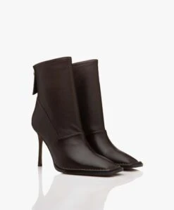 Alias Mae Abbie Leren Stilettohak Enkellaarzen - Choc -Mode Kleding 09d735b4 1375 47e4 bc9c 178a613807fc 07