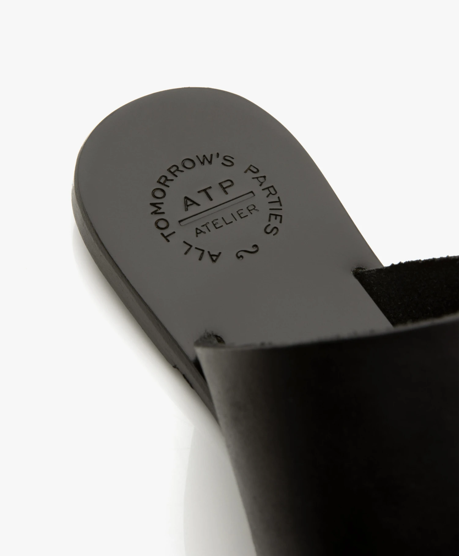 Atp Atelier Allai Leren Slippers - Zwart 8 Atp Atelier Allai Leren Slippers - Zwart - Afbeelding 8