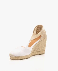 Castañer Carina 10Cm Canvas Sleehak Espadrilles - Wit -Mode Kleding 0a9a9250 53ce 4b65 8cda 12448b3ec44a 5475