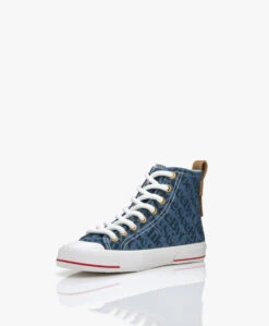See By Chloé Aryana High-Top Logo Sneakers - Blauw -Mode Kleding 0be527e0 70b2 45cc a73f 1d2cde1f301d 07