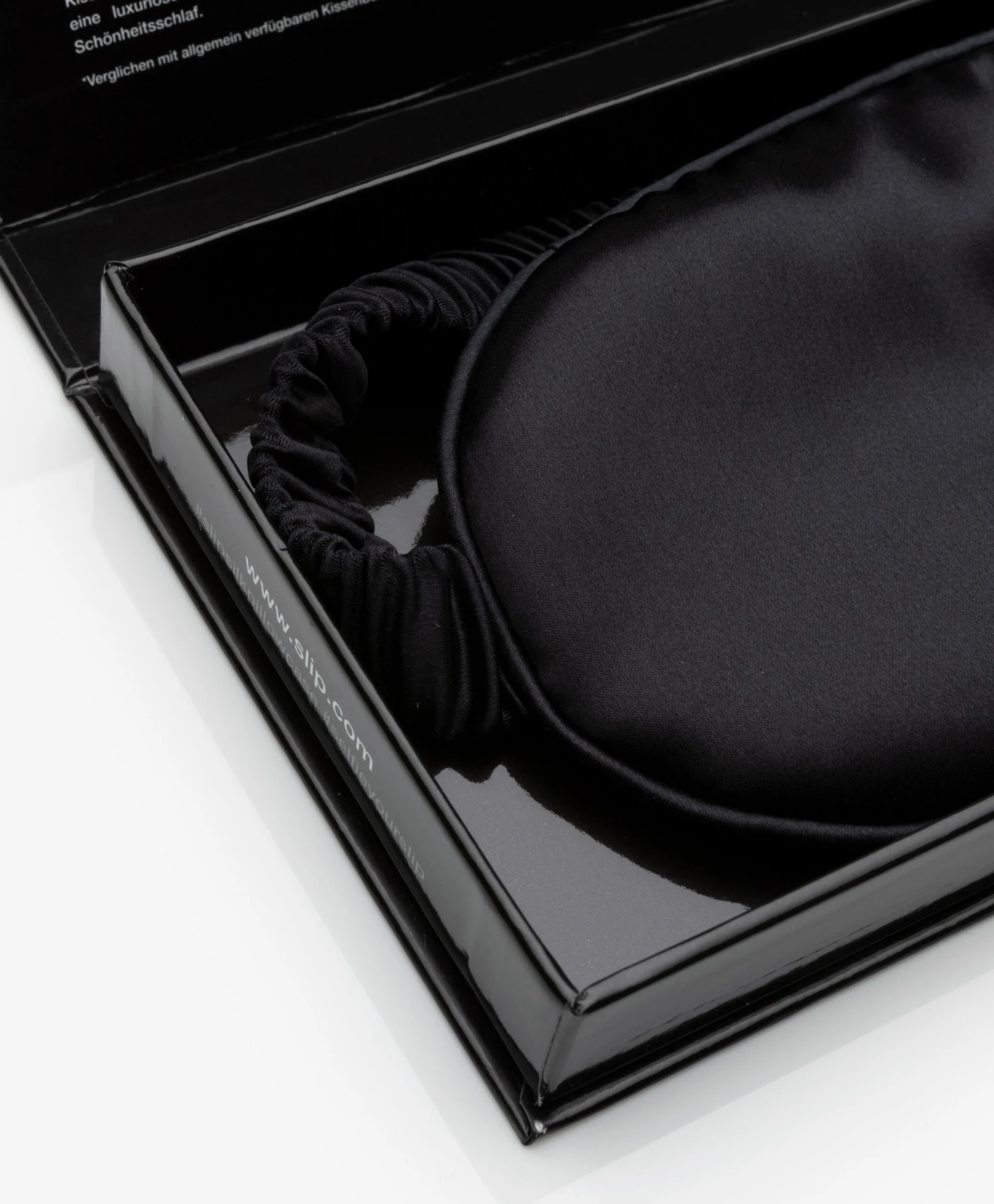 Slip™ Mulberry Zijden Slaapmasker - Zwart 2 Slip™ Mulberry Zijden Slaapmasker - Zwart - Afbeelding 2