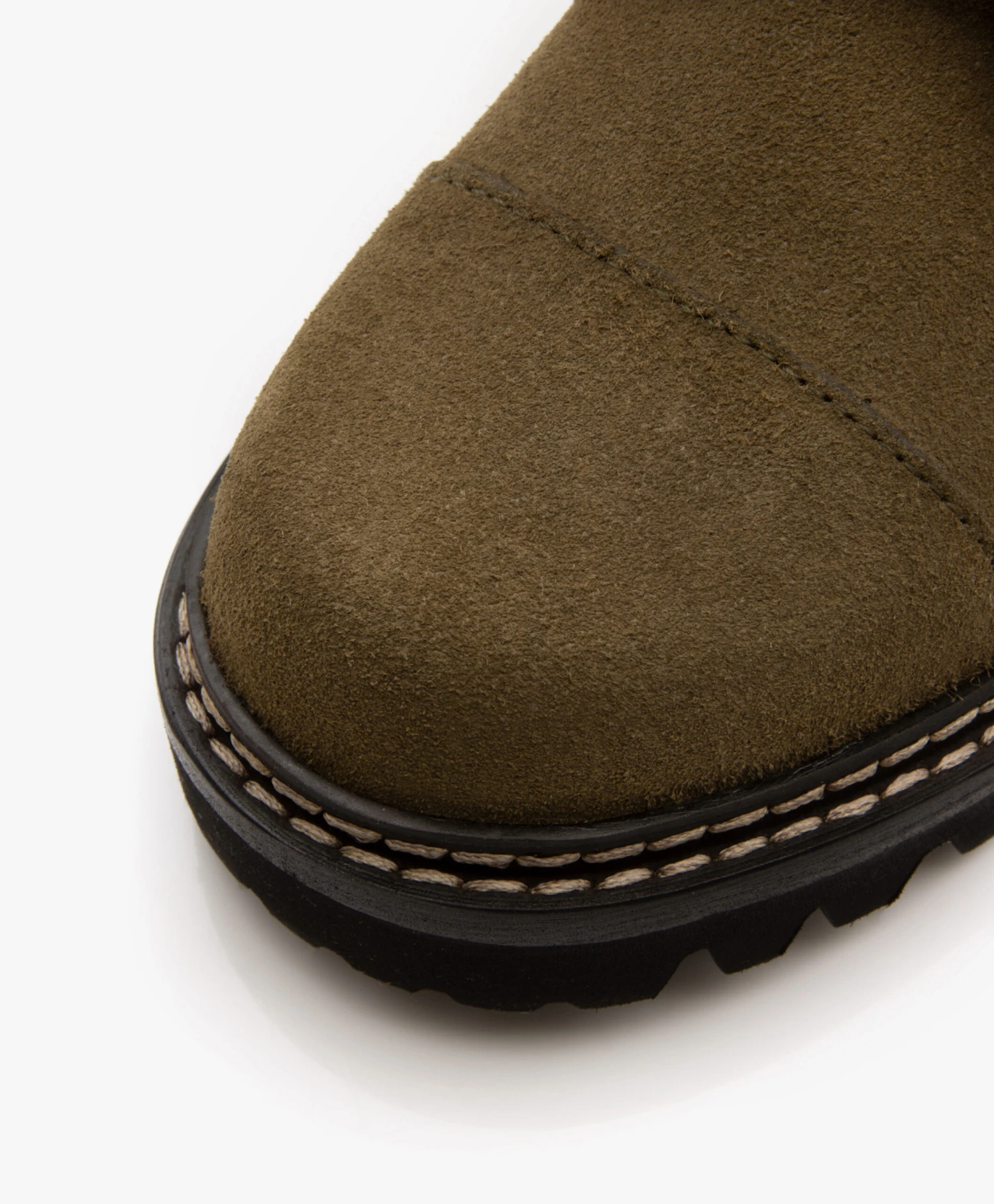 See By Chloé Mallory Combat Hoge Leren Enkellaarzen - Olive 3 See By Chloé Mallory Combat Hoge Leren Enkellaarzen - Olive - Afbeelding 3