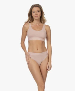 Wolford Beauty Cotton Rib Bralette - Poederroze -Mode Kleding 0c544859 3e40 4a4d 85f6 b489ebf13847 145