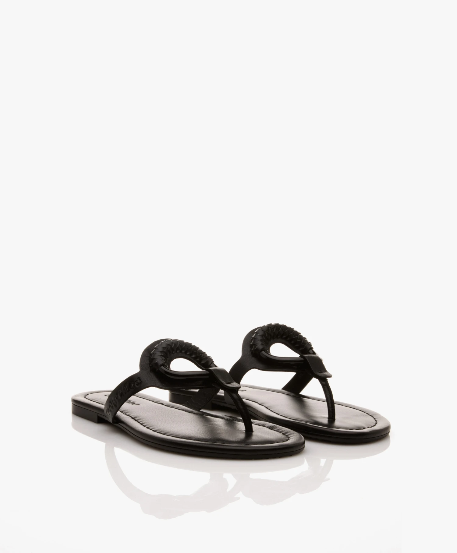 See By Chloé Hana Leren Slippers - Zwart/Zwart 4 See By Chloé Hana Leren Slippers - Zwart/Zwart - Afbeelding 4