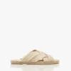 Castañer Pilita Gevlochten Jute Slippers - Ivoor