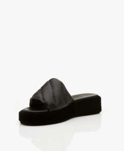 Atp Atelier Bergamo Nappa Leren Sandalen Met Plateauzool - Zwart -Mode Kleding 0f6241cf 6d48 4d62 8eb8 55967c9dd6c0 1038