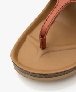 See By Chloé Chany Leren Teenslippers Met Kurkzool - Pastel Orange -Mode Kleding 0ff89e0e 0b47 4edc ac95 22e1f8e3930d 03