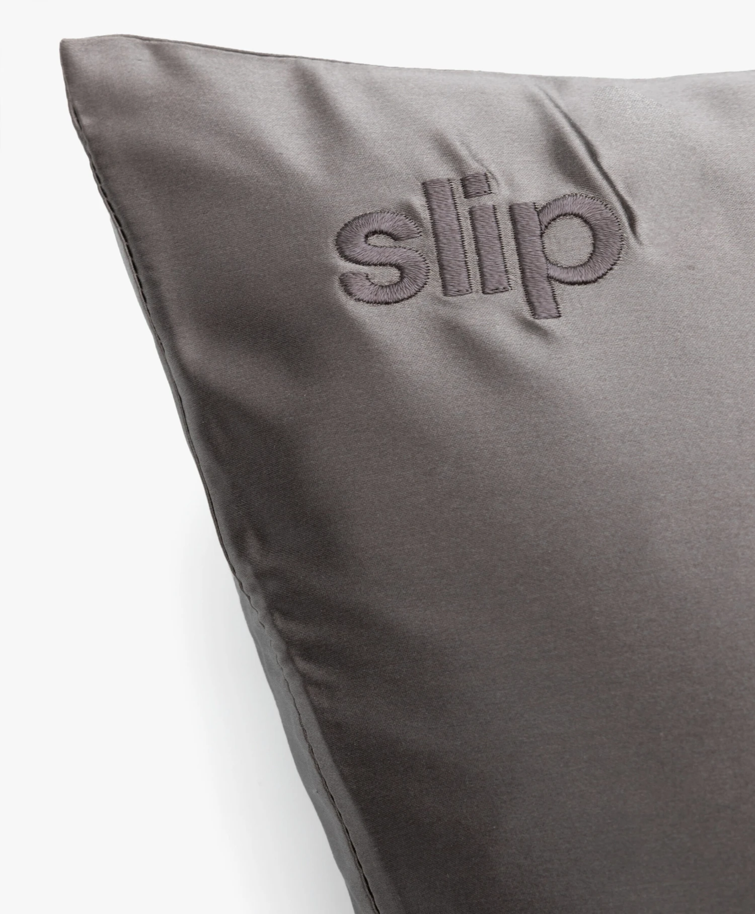Slip™ Mulberry Zijden Kussensloop - Charcoal 2 Slip™ Mulberry Zijden Kussensloop - Charcoal - Afbeelding 2