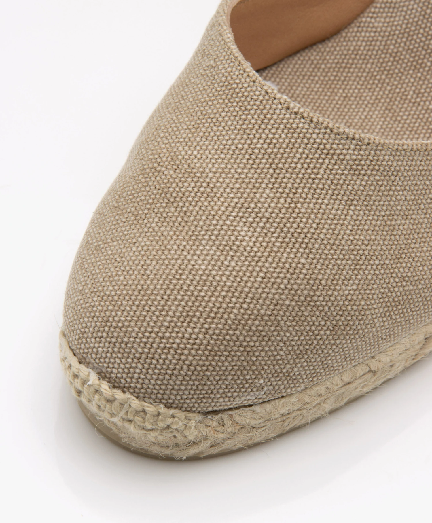 Castañer Carina 10Cm Canvas Sleehak Espadrilles - Zand 2 Castañer Carina 10Cm Canvas Sleehak Espadrilles - Zand - Afbeelding 2
