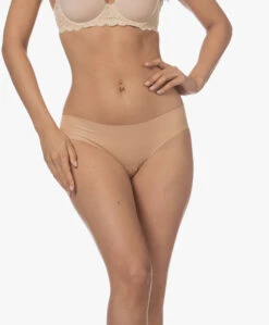 Hanro Invisible Cotton Midi Slip - Beige