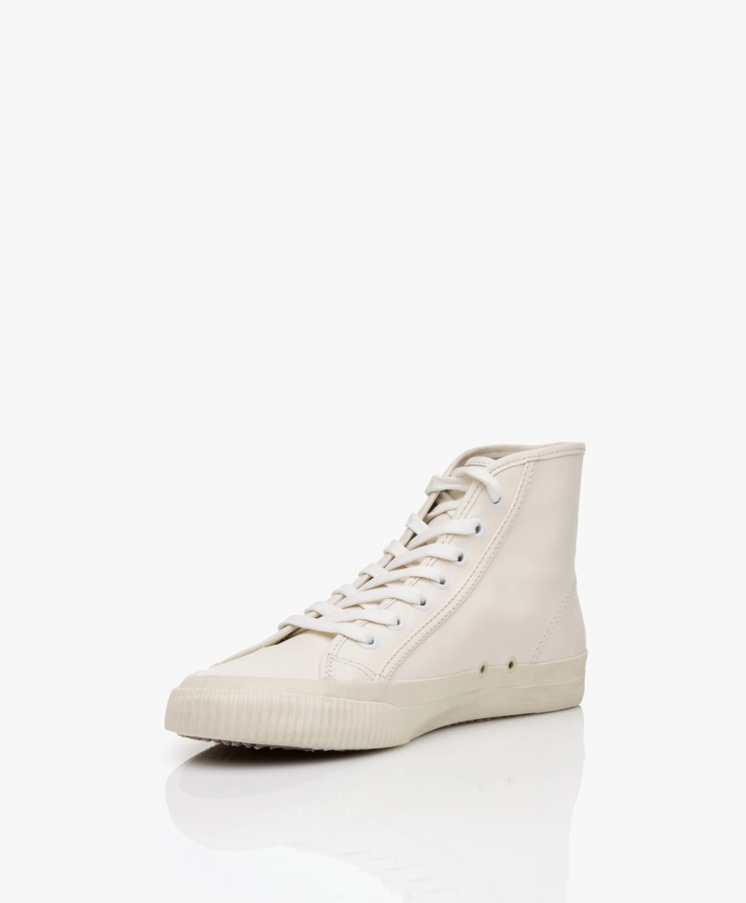 Re/Done 90S High Top Leren Sneakers - Vintage White 4 Re/Done 90S High Top Leren Sneakers - Vintage White - Afbeelding 4