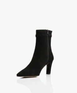 Panara Suède Leren Enkellaarzen - Zwart -Mode Kleding 14c8a405 1bb6 40e6 992b 8d111c4f355e 20