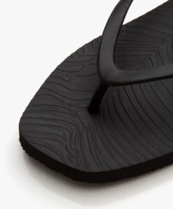 Sleepers Tapered Teenslippers Van Natuurlijk Rubber - Zwart -Mode Kleding 15aecfb2 3d3a 4382 8da5 4cfdd66deb74 02