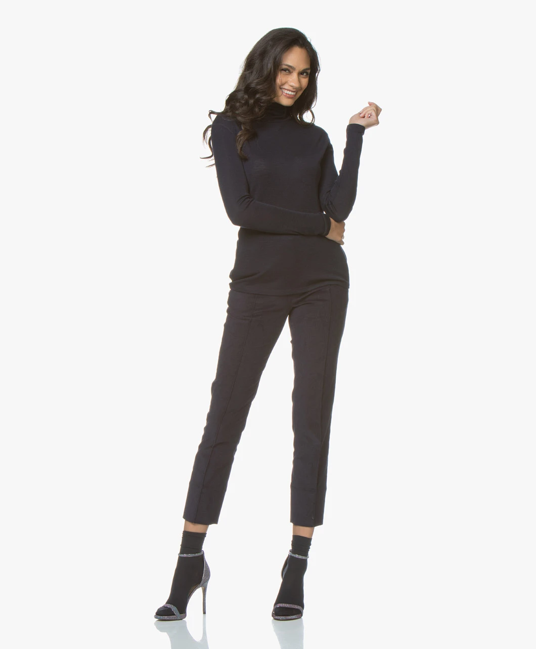 Falke Cotton Touch Damessokken - Donker Navy 3 Falke Cotton Touch Damessokken - Donker Navy - Afbeelding 3