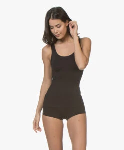 Hanro Touch Feeling Tanktop - Zwart -Mode Kleding 181220 HANRO Touch Feeling Low rise Short Zwart 16