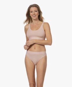 Wolford Beauty Cotton Rib Bralette - Poederroze -Mode Kleding 1897d096 171e 4a29 be26 a74ed1cc5fc0 146