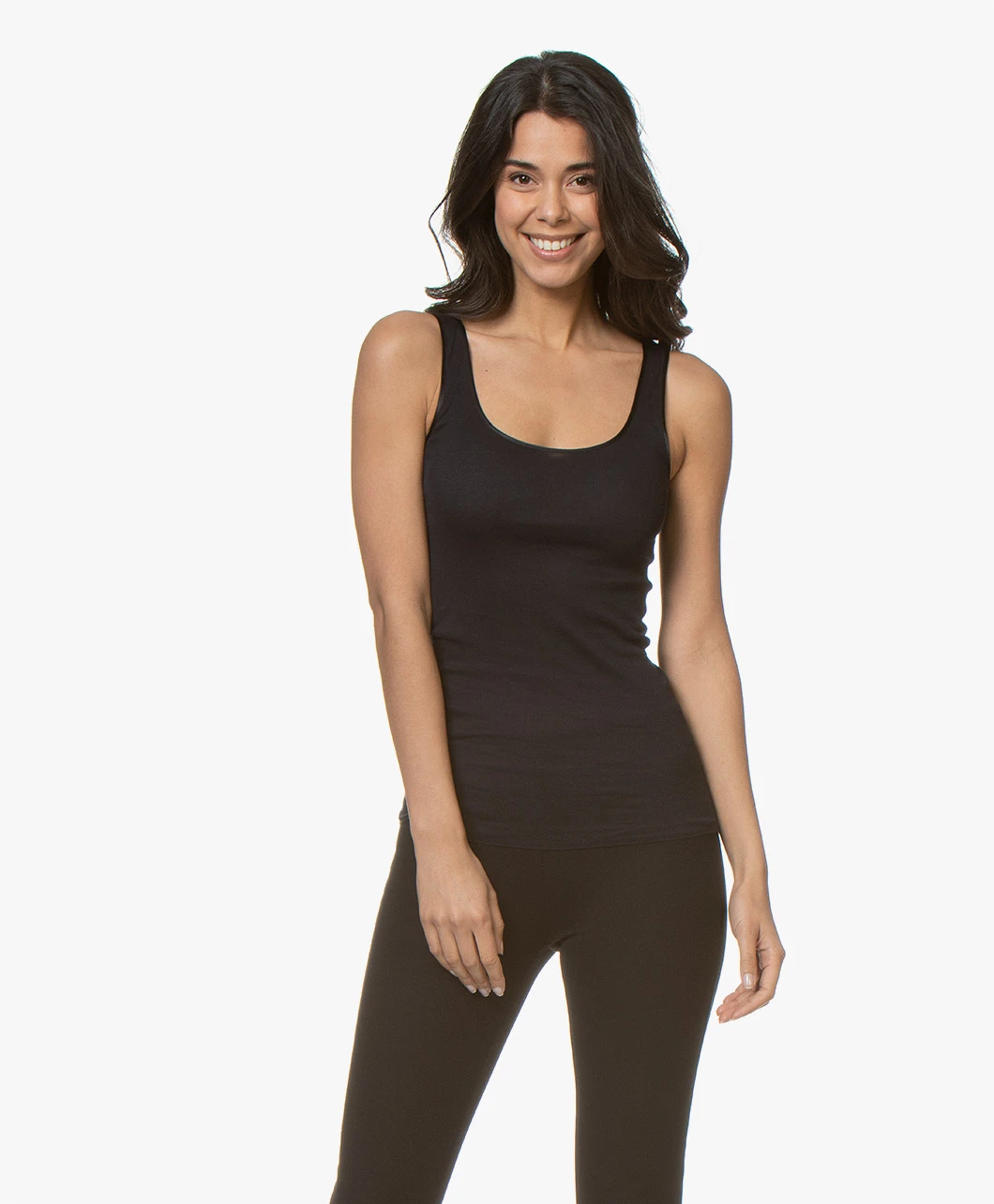 Hanro Cotton Seamless Tanktop - Zwart 8 Hanro Cotton Seamless Tanktop - Zwart - Afbeelding 8