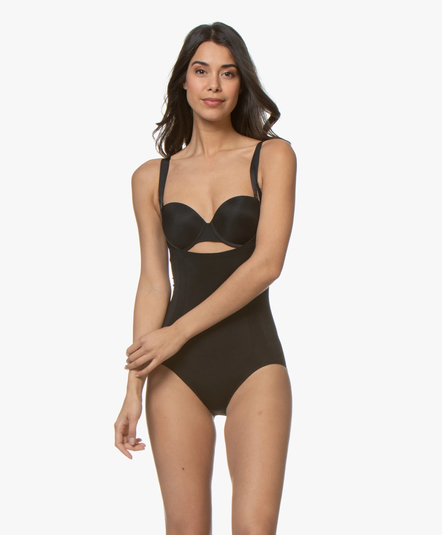 Spanx® Oncore Open-Bust Bodysuit - Zwart 3 Spanx® Oncore Open-Bust Bodysuit - Zwart - Afbeelding 3