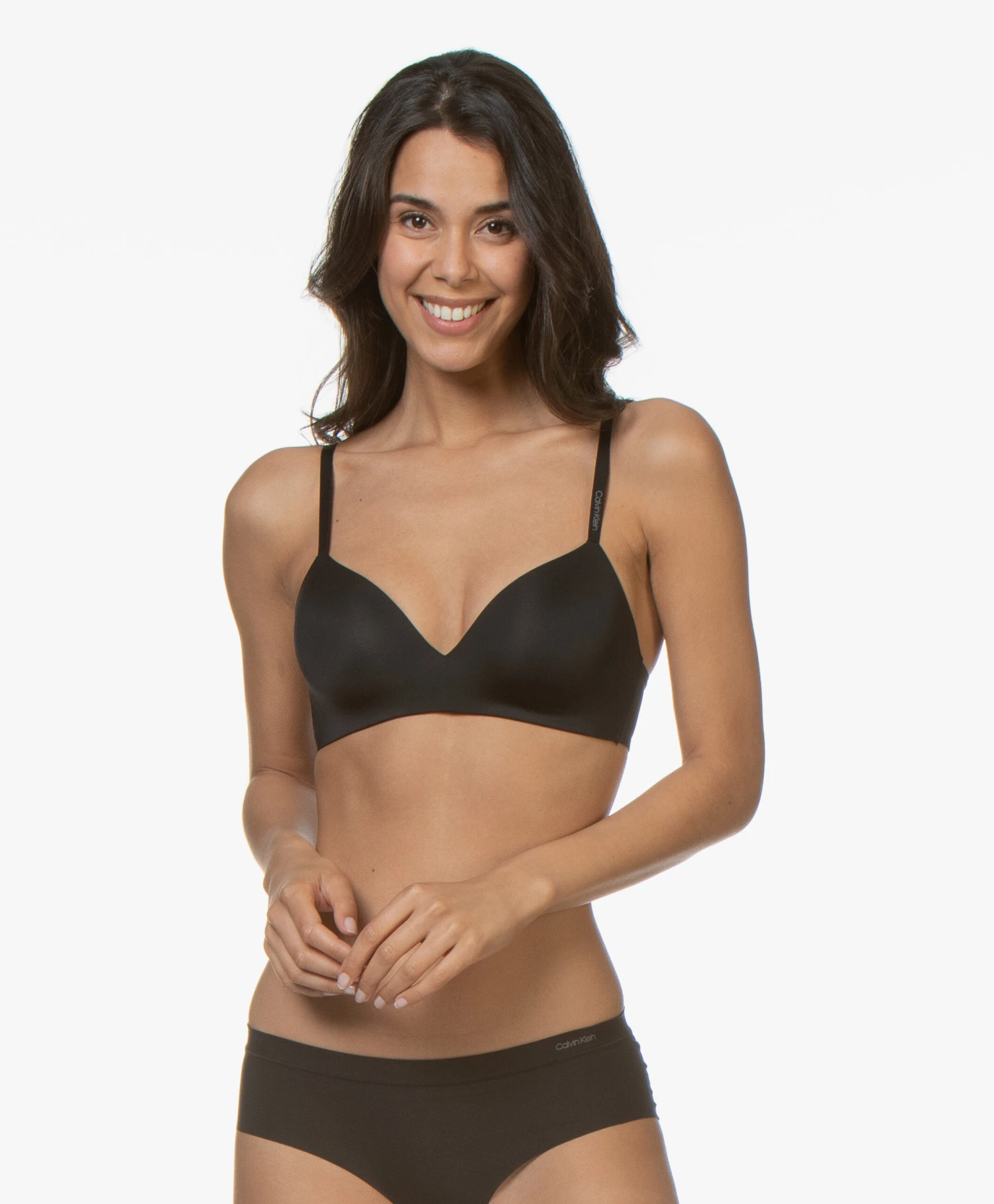 Calvin Klein Form Lightly Lined Demi Bh - Zwart 1 Calvin Klein Form Lightly Lined Demi Bh - Zwart
