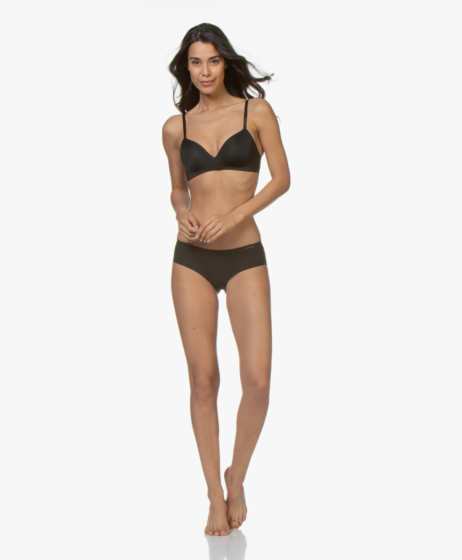 Calvin Klein Form Lightly Lined Demi Bh - Zwart 2 Calvin Klein Form Lightly Lined Demi Bh - Zwart - Afbeelding 2