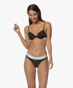 Calvin Klein Modern Cotton T-Shirt Bh - Zwart/Wit 19 Calvin Klein Modern Cotton T-Shirt Bh - Zwart/Wit -Mode Kleding 190814 Calvin Klein Modern Cotton T shirt BH ZwartWit 85