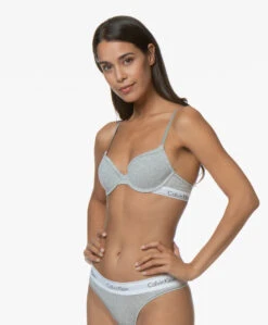 Calvin Klein Modern Cotton T-Shirt Bh - Grijs Mêlee 24 Calvin Klein Modern Cotton T-Shirt Bh - Grijs Mêlee -Mode Kleding 190814 Calvin Klein Modern T Shirt Bra Grey Heather 108