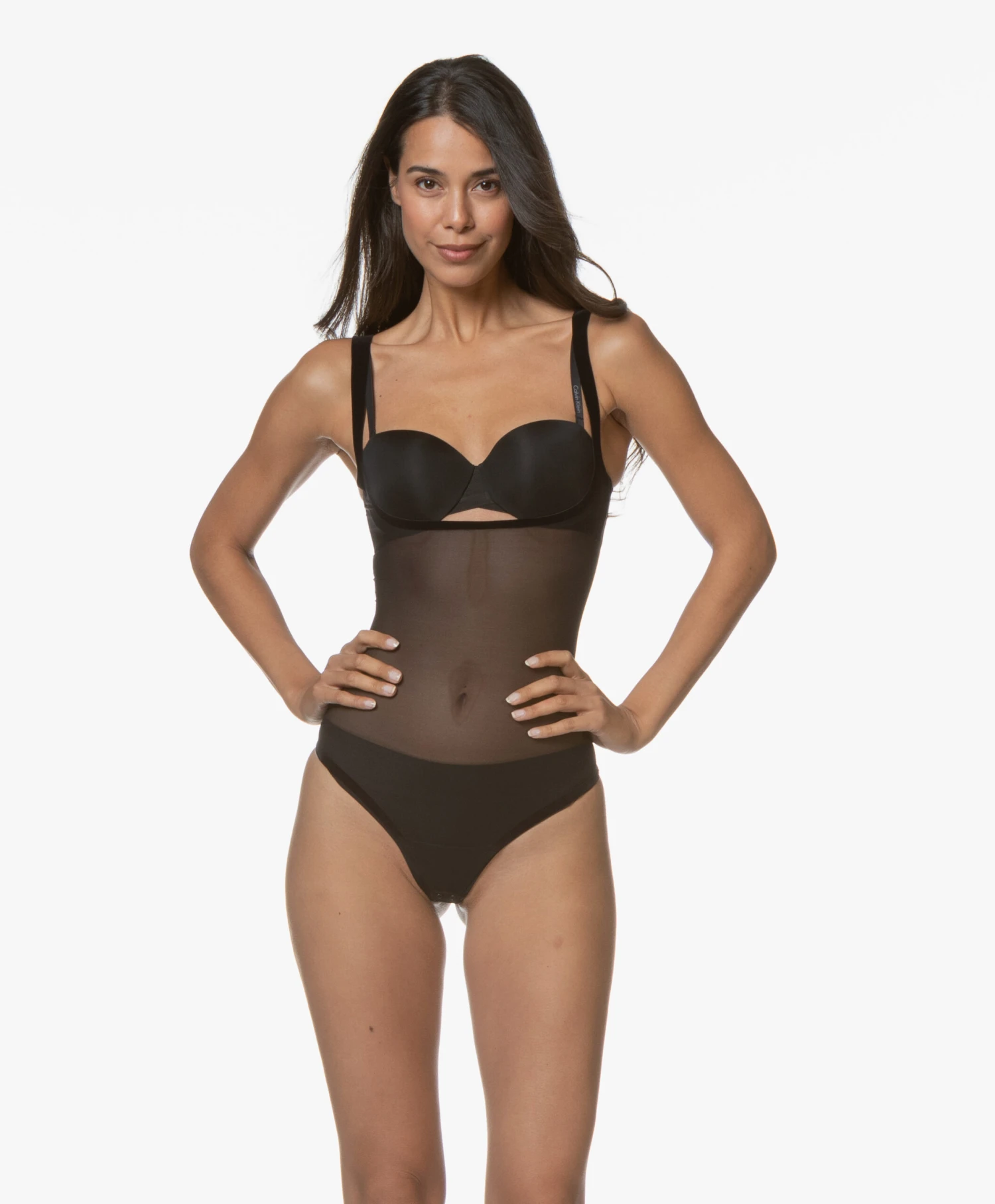 Wolford Tulle Forming String Body - Zwart 5 Wolford Tulle Forming String Body - Zwart - Afbeelding 5