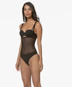 Wolford Tulle Forming String Body - Zwart 9 Wolford Tulle Forming String Body - Zwart -Mode Kleding 190814 Wolford Tulle Forming String Body Black 124