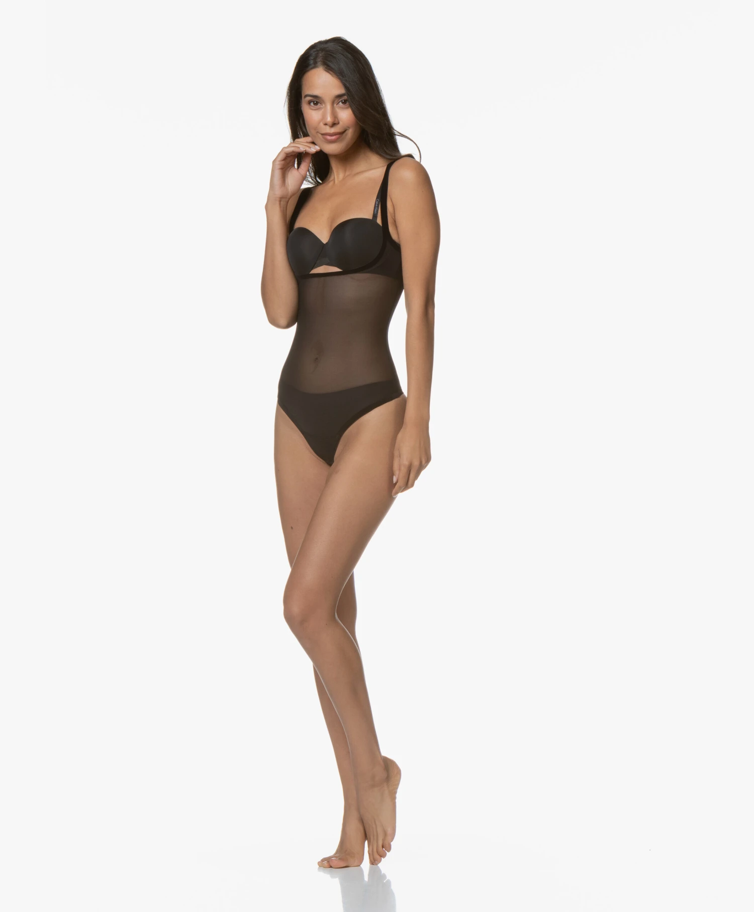 Wolford Tulle Forming String Body - Zwart 7 Wolford Tulle Forming String Body - Zwart - Afbeelding 7