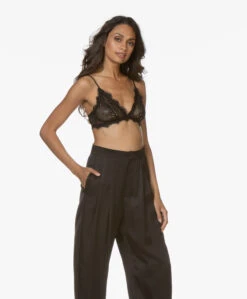 Anine Bing Lace Bra With Trim - Zwart -Mode Kleding 190827 ANINE BING Lace Bra with Trim Zwart 3220