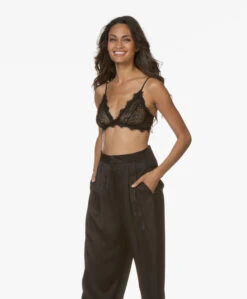 Anine Bing Lace Bra With Trim - Zwart -Mode Kleding 190827 ANINE BING Lace Bra with Trim Zwart 3224