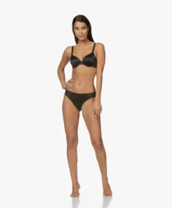 Calvin Klein Liquid Touch Slip - Zwart -Mode Kleding 191024 Calvin Klein Bikini Black 63