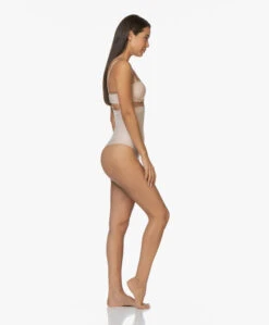 Spanx® Suit Your Fancy High-Waisted Thong - Champagne Beige -Mode Kleding 191024 SPANX Suit Your Fancy High Waisted Thong Champagne Beige 62