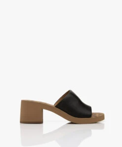 See By Chloé Essie Leren Mules - Zwart