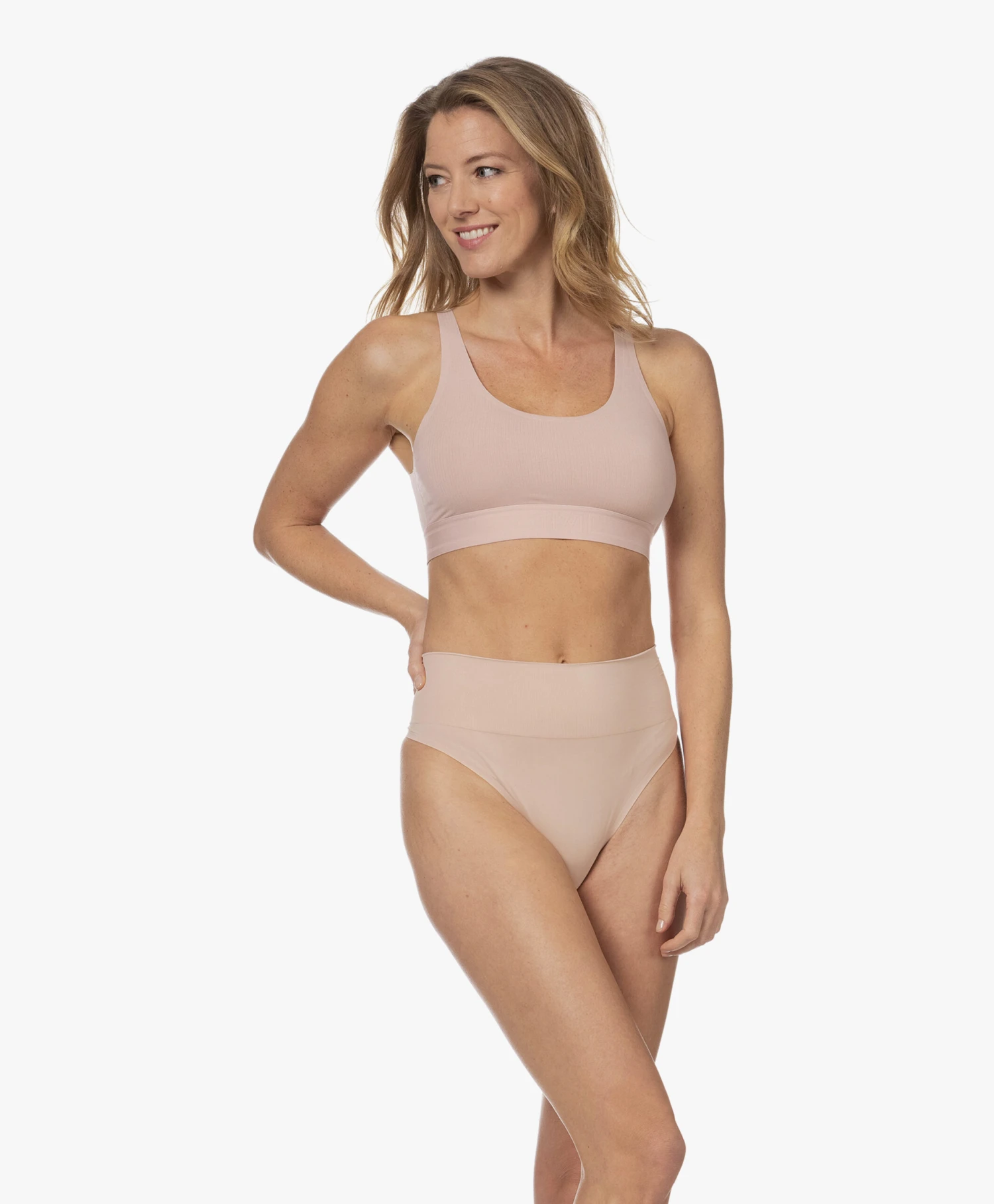 Wolford Light Shaping Naadloze High-Rise String - Clay 8 Wolford Light Shaping Naadloze High-Rise String - Clay - Afbeelding 8