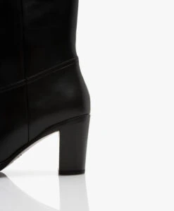 Closed Hoge Leren Laarzen - Zwart -Mode Kleding 1b6d63d6 ef8b 4e77 a1fb 1761a93629ca 870