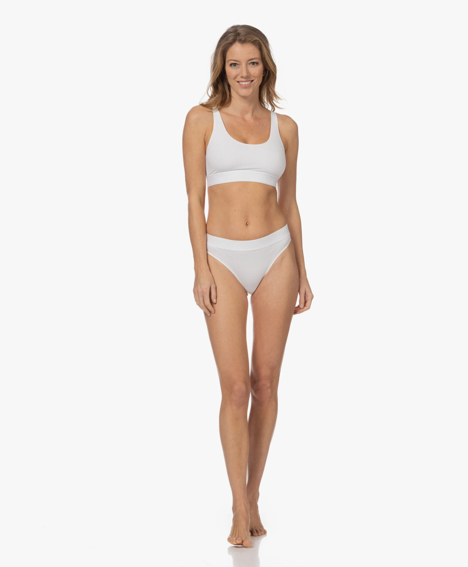 Wolford Beauty Cotton Rib String - Pearl 5 Wolford Beauty Cotton Rib String - Pearl - Afbeelding 5