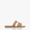 Ancient Greek Sandals Apteros Leren Slippers - Natural
