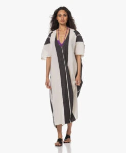 Su Paris Lida Gestreepte Herringbone Kaftan - Zwart -Mode Kleding 1fa8e943 9a97 4363 9952 1df0870f6ebd 23