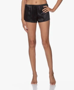 By Dariia Day Mulberry Zijden Short - Midnight Black